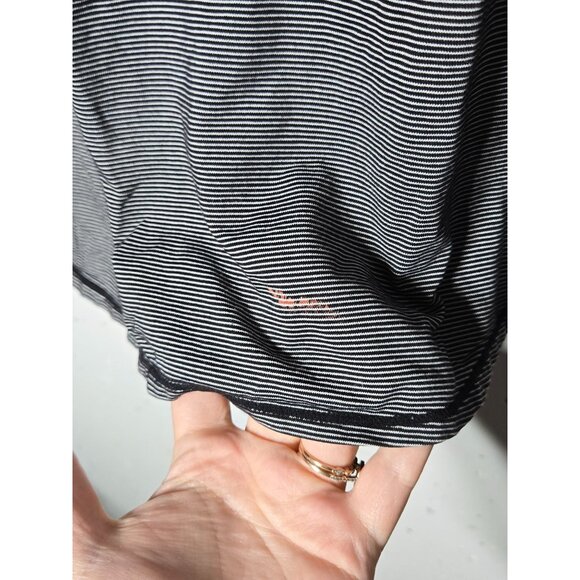 Athleta Womens Shanti Micro Stripe Long Sleeve Top XL Active Athletic Stretch - Picture 4 of 11